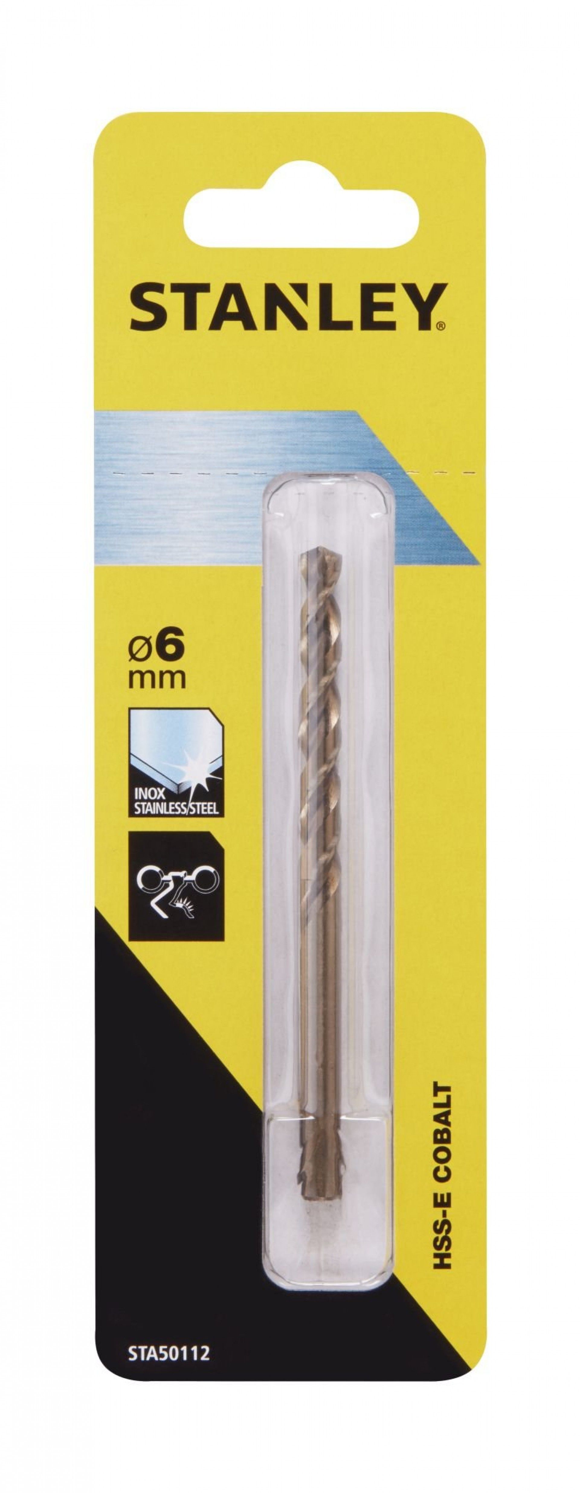 Broca de Cobalto HSS-E ø 6mm refª STA50112-QZ STANLEY