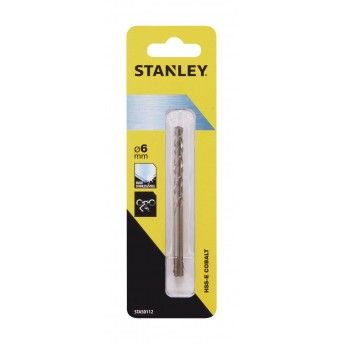 Broca de Cobalto HSS-E  6mm ref STA50112-QZ STANLEY