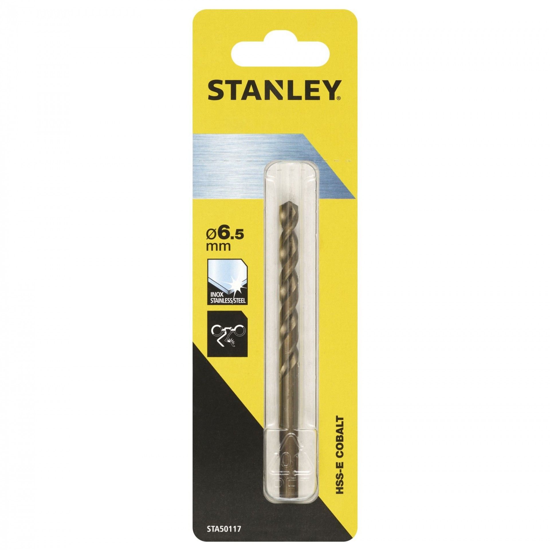 Broca de Cobalto HSS-E ø 6.5 mm refª STA50117-QZ STANLEY