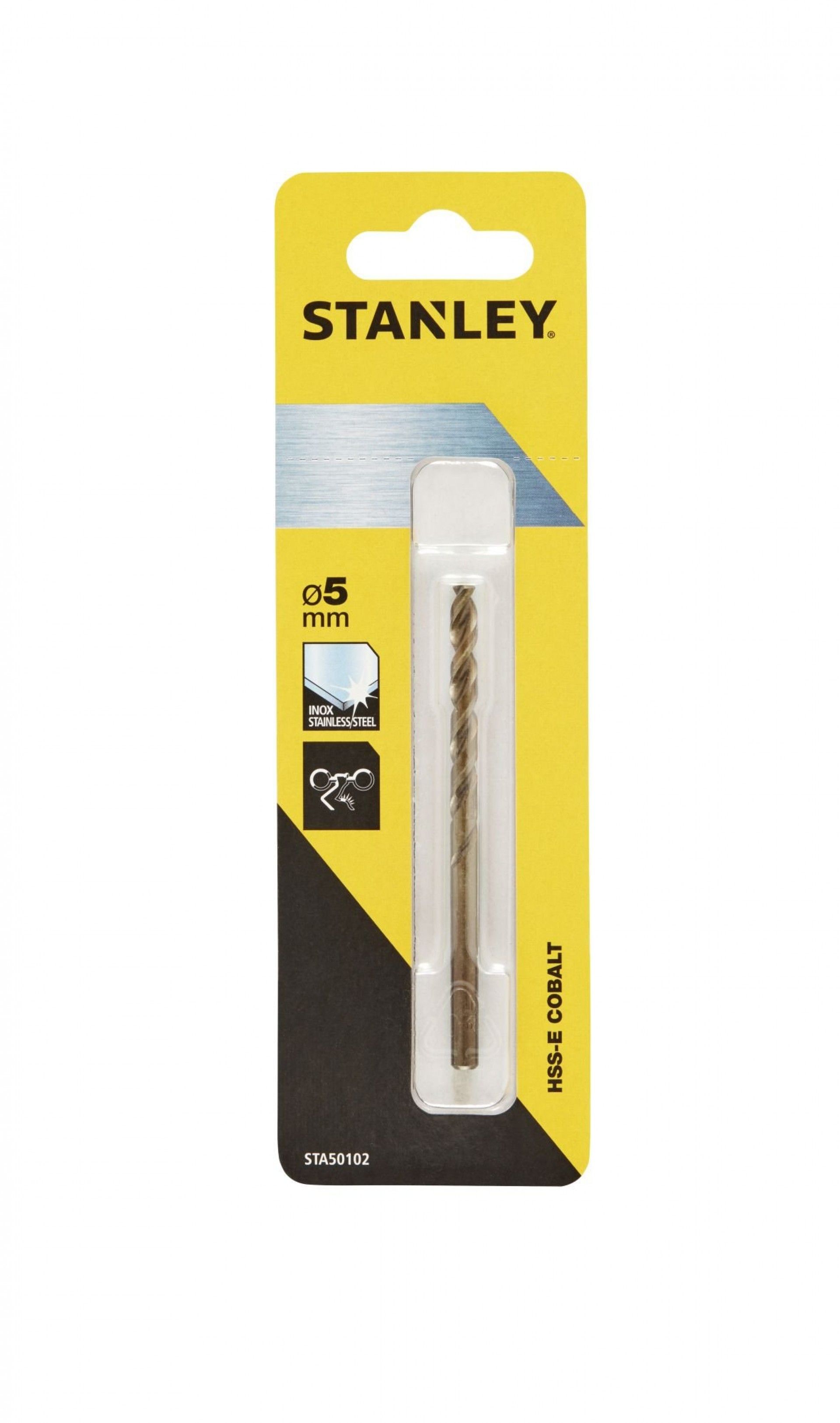 Broca de Cobalto HSS-E ø 5mm refª STA50102-QZ STANLEY