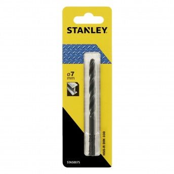 Broca HSS-R laminada para metal ø 7mm refª STA50075-QZ STANLEY Broca HSS-R laminada para metal ø 7mm refª STA50075-QZ STANLEY