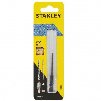 Broca HSS para metal, madeira e plstico  2mm.Eixo hexagonal ref STA50008-XJ STANLEY