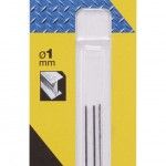 3 Brocas HSS-R laminadas para metal � 1mm ref� STA50000-QZ STANLEY