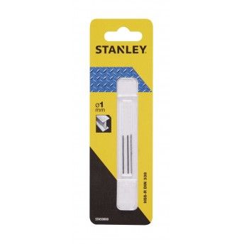 3 Brocas HSS-R laminadas para metal  1mm ref STA50000-QZ STANLEY