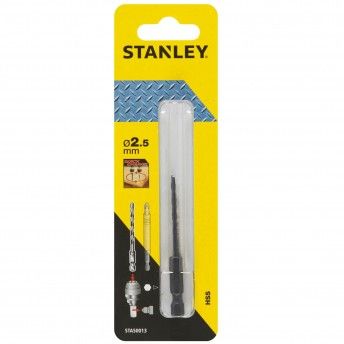 Broca HSS para metal, madeira e plstico  2.5 mm Eixo hexagonal ref STA50013-XJ STANLEY