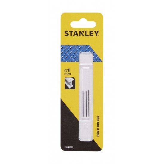 3 Brocas HSS-R laminadas para metal  1mm ref STA50000-QZ STANLEY