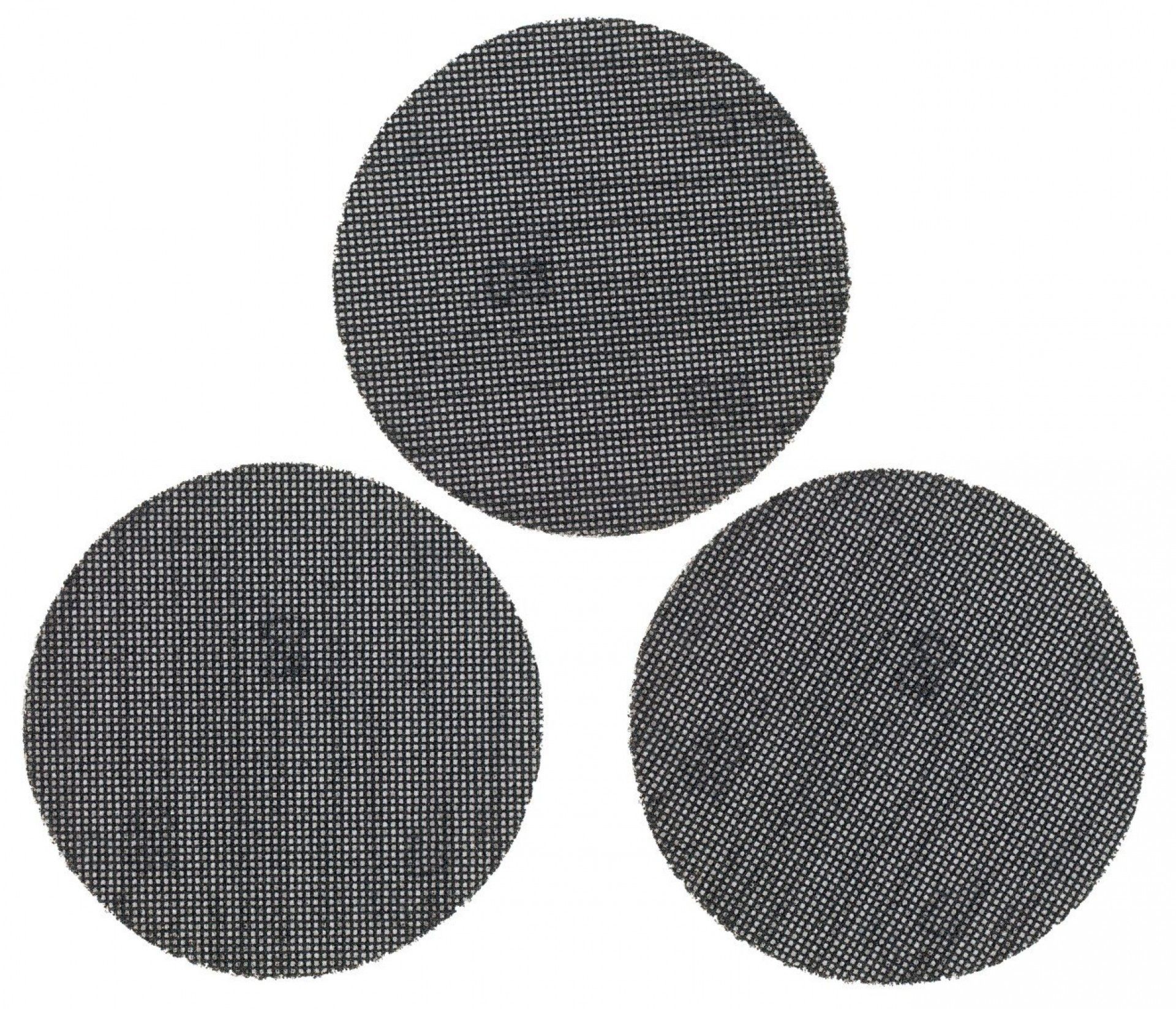 3 folhas de lixa de malha 125mm para multilijadora, com velcro.Grão 80 refª STA39252-XJ STANLEY