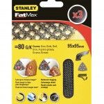 3 folhas de lixa de malha para os detalhes com velcro.Grão 80 refª STA39182-XJ STANLEY 3 folhas de lixa de malha para os detalhes com velcro.Grão 80 refª STA39182-XJ STANLEY