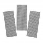 3 folhas de lixa de malha 1/3 (93x190mm), n�o velcro.Gr�o 120 ref� STA39057-XJ STANLEY