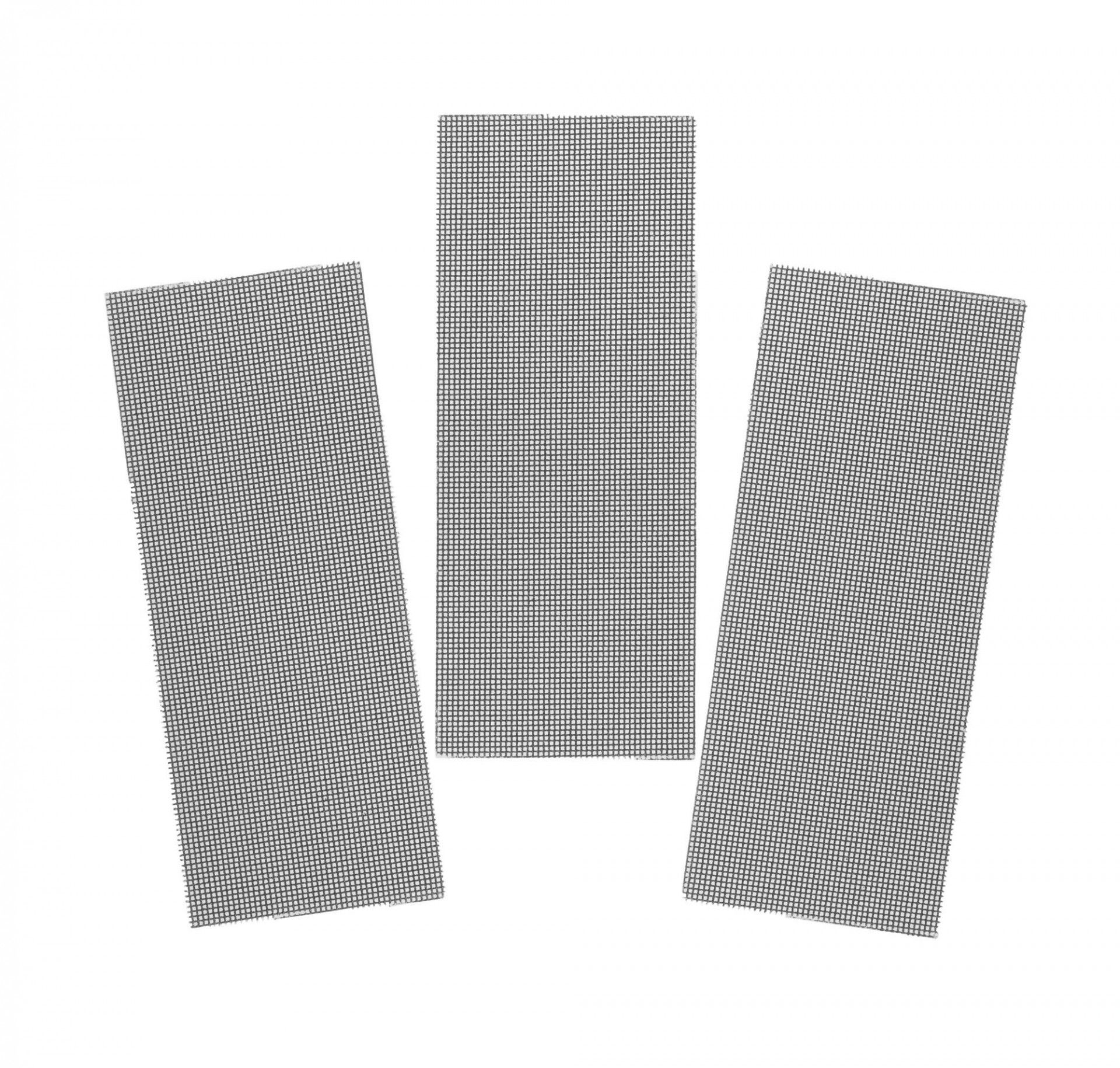 3 folhas de lixa de malha 1/3 (93x190mm), não velcro.Grão 120 refª STA39057-XJ STANLEY
