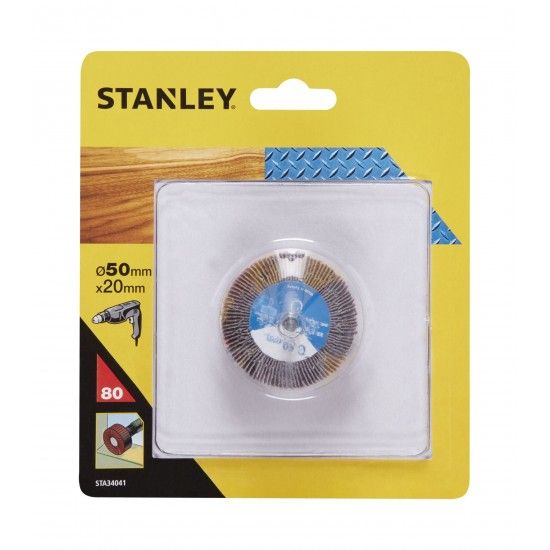 Escova de folhas de lixa  50x20mm.Gro 80.ref.STA34041-XJ STANLEY