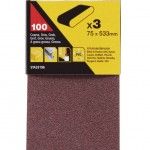 3 Bandas de lixa.75 x 533 mm Grão 100.ref.STA33196-XJ STANLEY 3 Bandas de lixa.75 x 533 mm Grão 100.ref.STA33196-XJ STANLEY