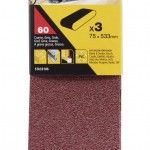 3 Bandas de lixa.75 x 533 mm Gro 60.ref.STA33186-XJ STANLEY