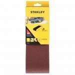 3 Bandas de lixa.100 x 620 mm Gro 60.ref.STA33276-XJ STANLEY