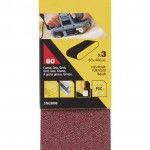 3 Bandas de lixa.60 x 400 mm Gro 60.ref.STA33006-XJ STANLEY