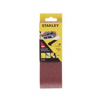 3 Bandas de lixa.60 x 400 mm Gro 60.ref.STA33006-XJ STANLEY