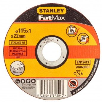 Disco Abrasivo para corte em ao inox, ref STA32602-QZ STANLEY