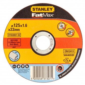 Disco Abrasivo para corte em alumnio 125x1.6 ref STA32627-QZ STANLEY