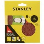 5 Discos de lixa  125mm.ref.STA32640-XJ STANLEY