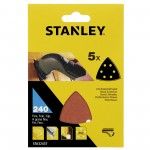 5 folhas de lixa.Grão 240.ref.STA32437-XJ STANLEY 5 folhas de lixa.Grão 240.ref.STA32437-XJ STANLEY