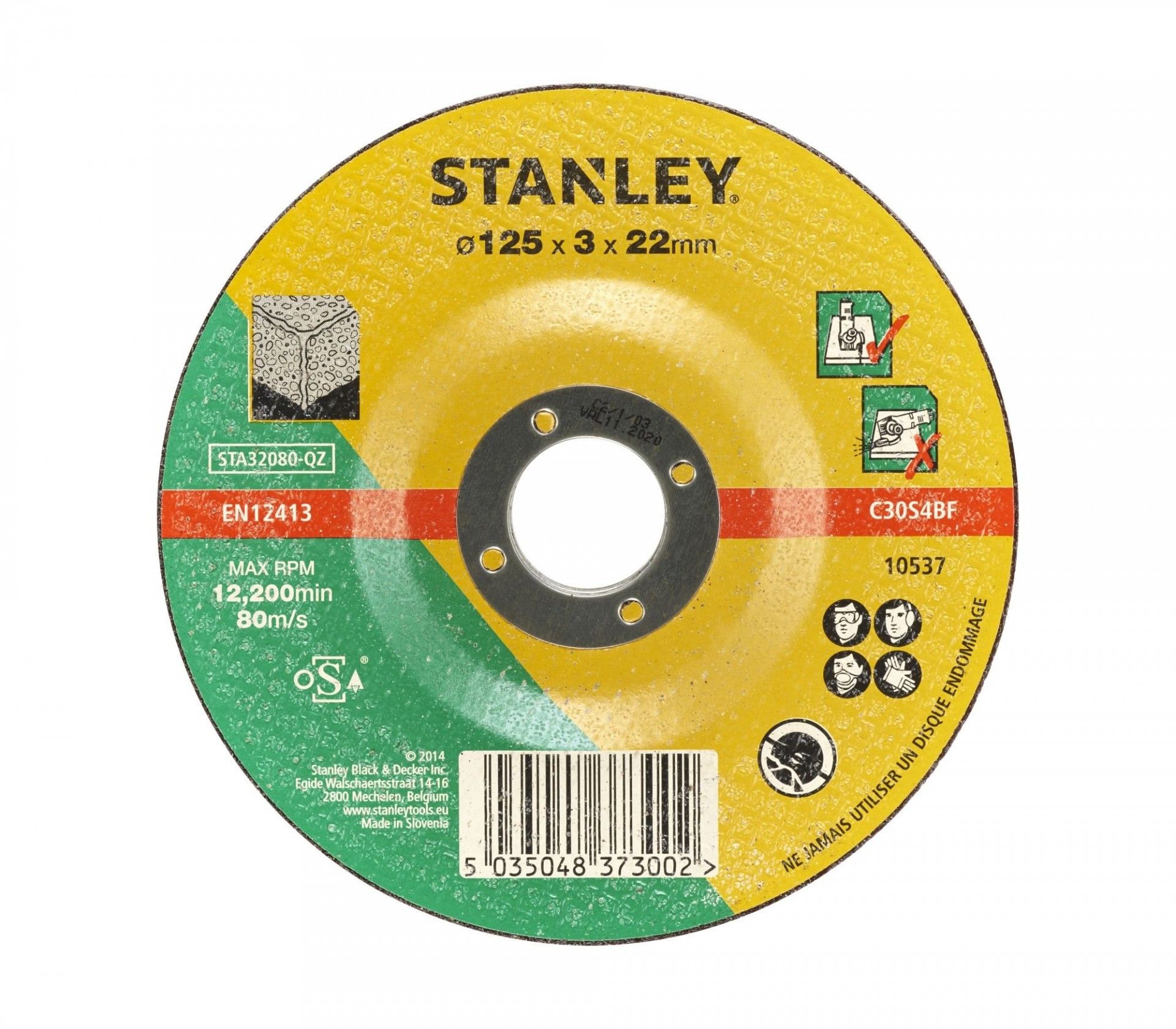 Disco de corte para alvenaria ø 125 mm refª STA32080-QZ STANLEY