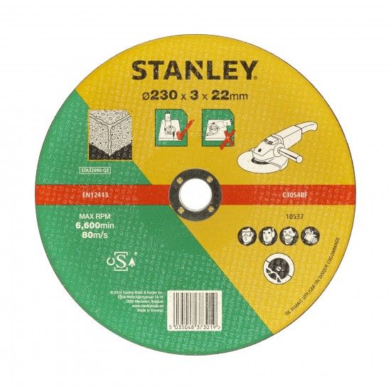 Disco de corte para alvenaria  230 mm ref STA32090-QZ STANLEY