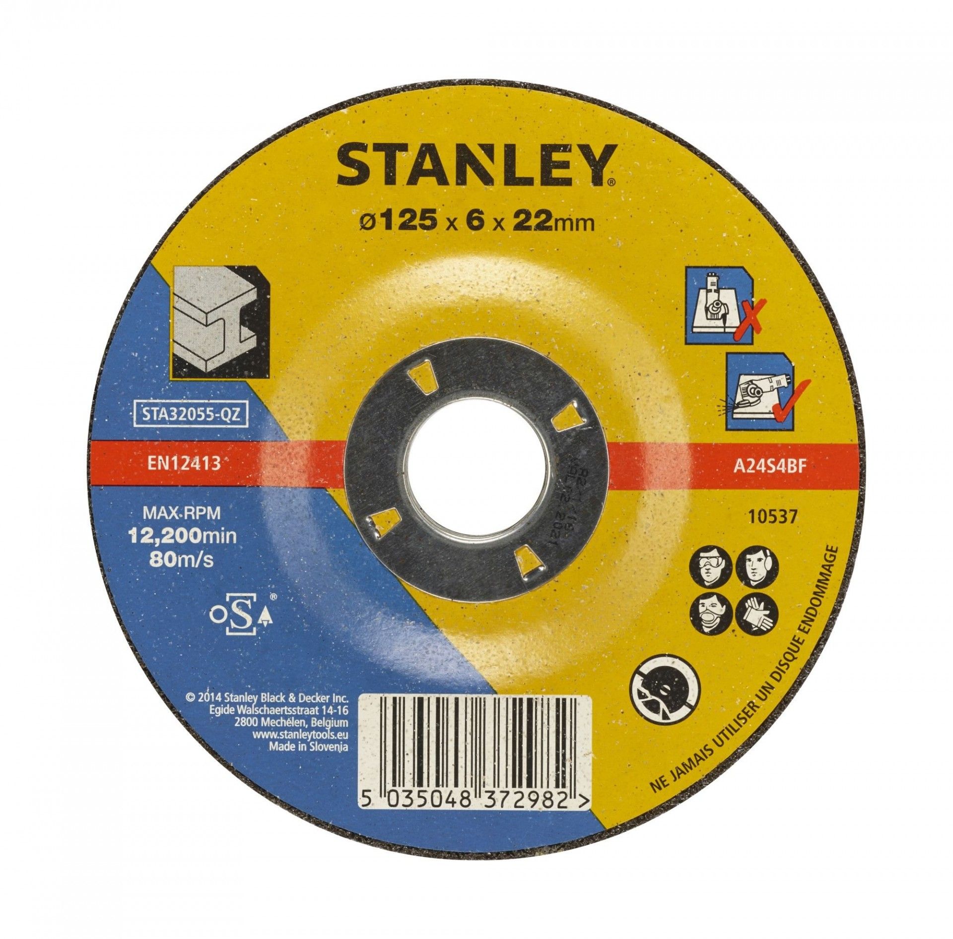 Disco para desbaste em metal ø 125 mm refª STA32055-QZ STANLEY