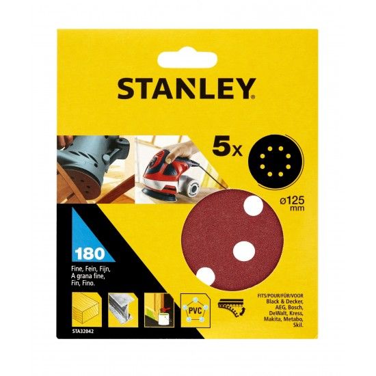 5 Discos  125 mm ref STA32042-XJ STANLEY