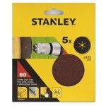 5 Discos de lixa ø 125mm refª STA32001-XJ STANLEY 5 Discos de lixa ø 125mm refª STA32001-XJ STANLEY