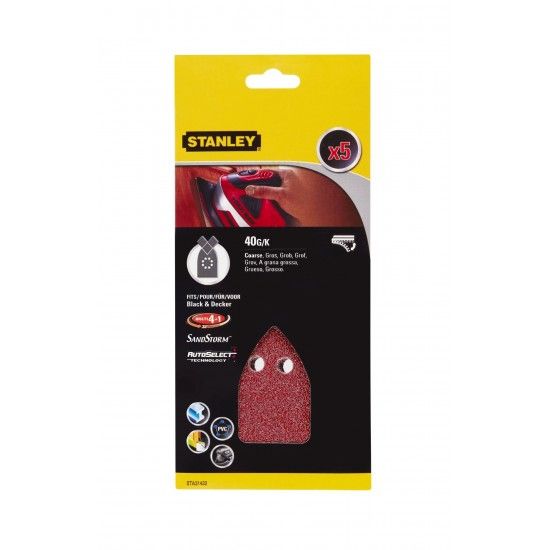 5 Folhas de lixa para Multilijadora ref STA31432-XJ STANLEY
