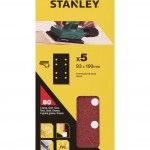 5 folhas de lixa perfuradas refª STA31582-XJ STANLEY 5 folhas de lixa perfuradas refª STA31582-XJ STANLEY