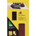 5 folhas de lixa sem perfurar ref� STA31098-XJ STANLEY