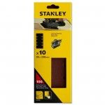 10 folhas de lixa perfuradas ref STA31085-XJ STANLEY