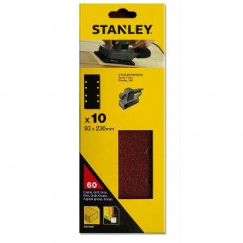 10 folhas de lixa perfuradas refª STA31080-XJ STANLEY 10 folhas de lixa perfuradas refª STA31080-XJ STANLEY