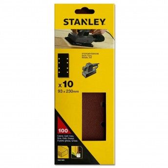 10 folhas de lixa perfuradas refª STA31085-XJ STANLEY 10 folhas de lixa perfuradas refª STA31085-XJ STANLEY