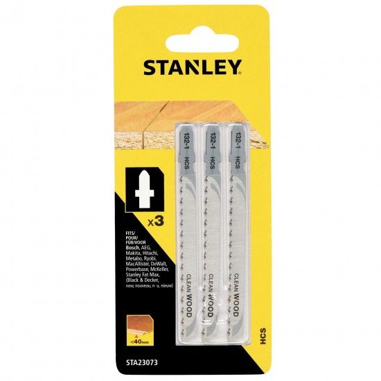 3 folhas HCS corte invertido e fino ref� STA23073-XJ STANLEY