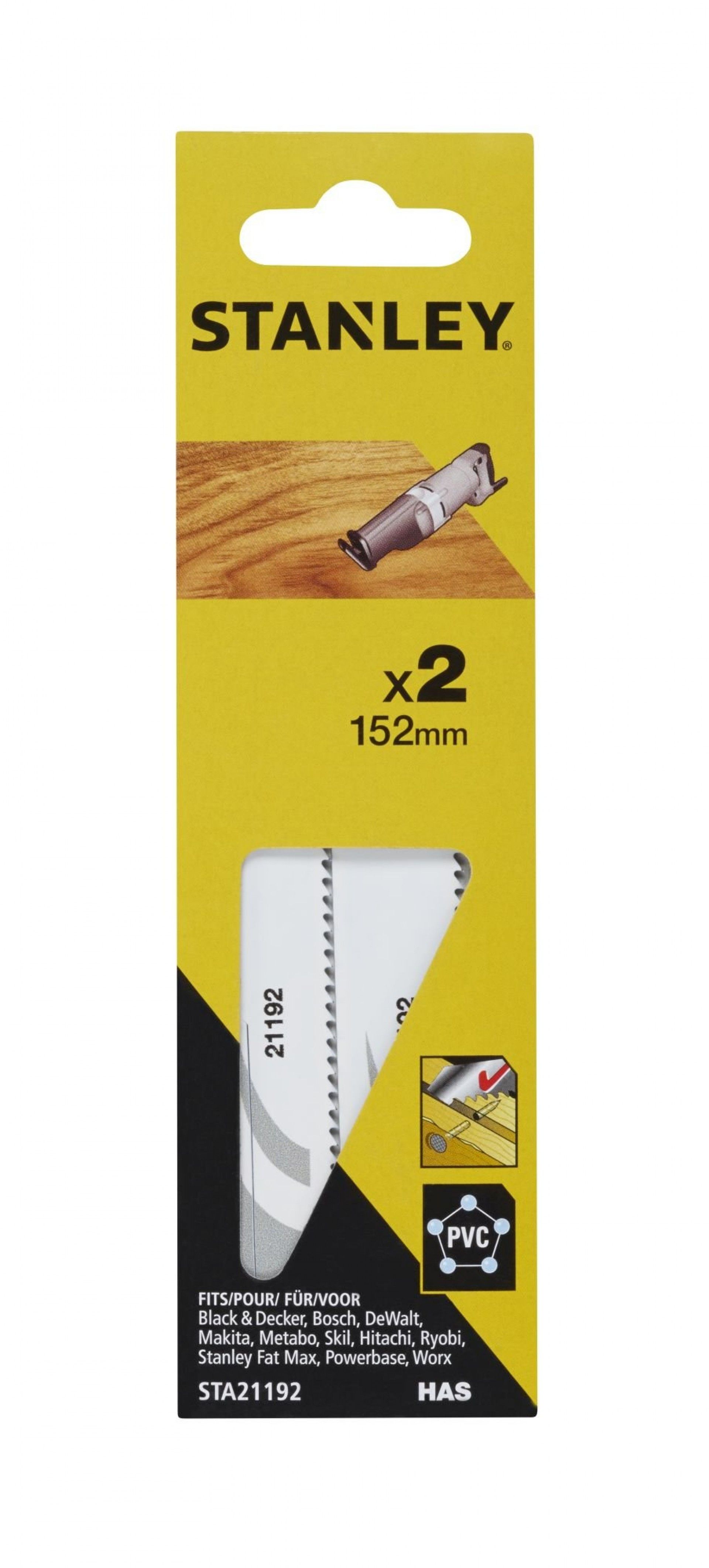 2 Folhas para corte fino refª STA21192-XJ STANLEY