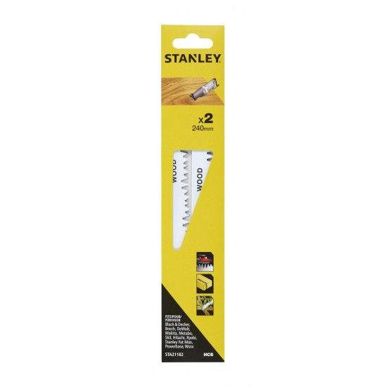 2 Folhas HCS para corte basto ref STA21182-XJ STANLEY