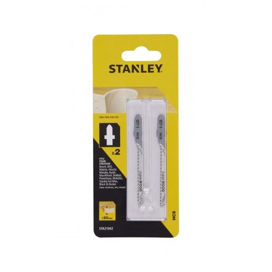 2 folhas HCS para esbo�ar, corte fino ref� STA21042-XJ STANLEY