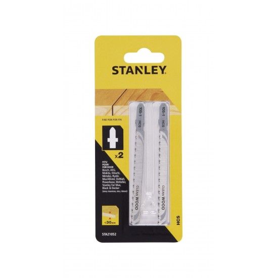 2 folhas HCS para corte fino, reto e sem lascas ref STA21052-XJ STANLEY