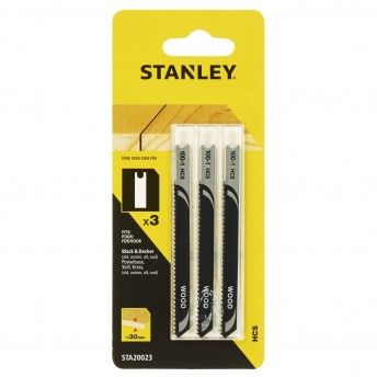 3 folhas HCS para corte fino e reto ref� STA20023-XJ STANLEY