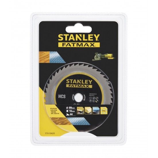 Disco de corte HSS de 89 mm - 80 Dentes ref STA10420-XJ STANLEY