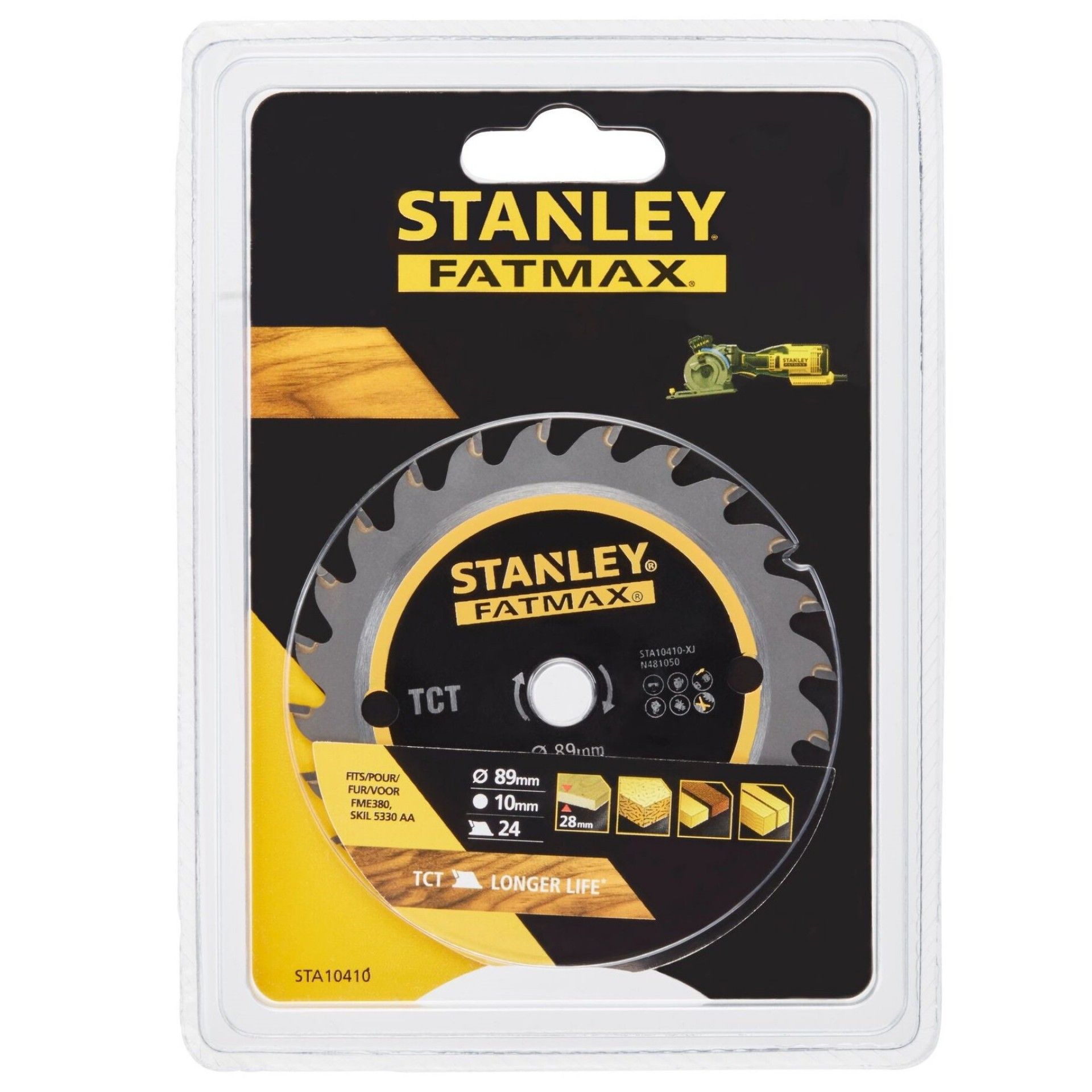 Disco de Corte TCT 89mm - 24 Dente refª STA10410-XJ STANLEY