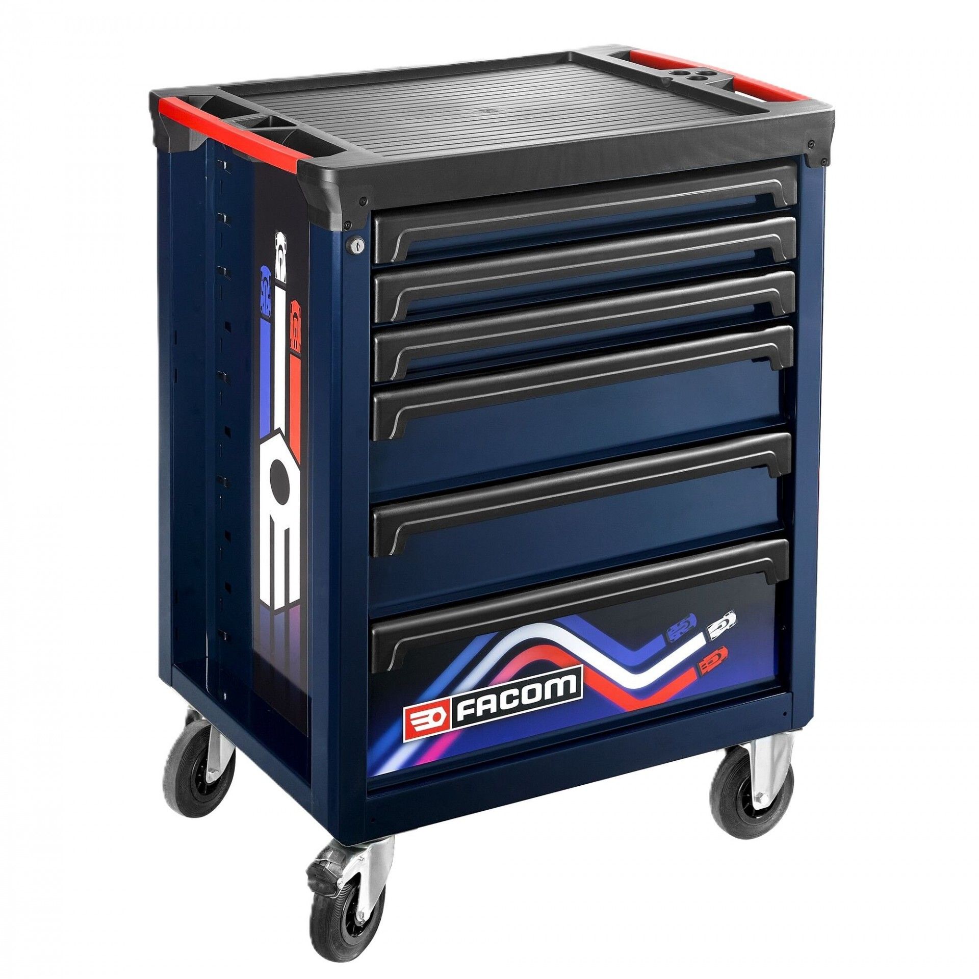 Carrinho ROLL com 6 Gavetas - 3 Módulos por Gaveta Edição Limitada Racing refª SP.ROLL6M3A24H Facom