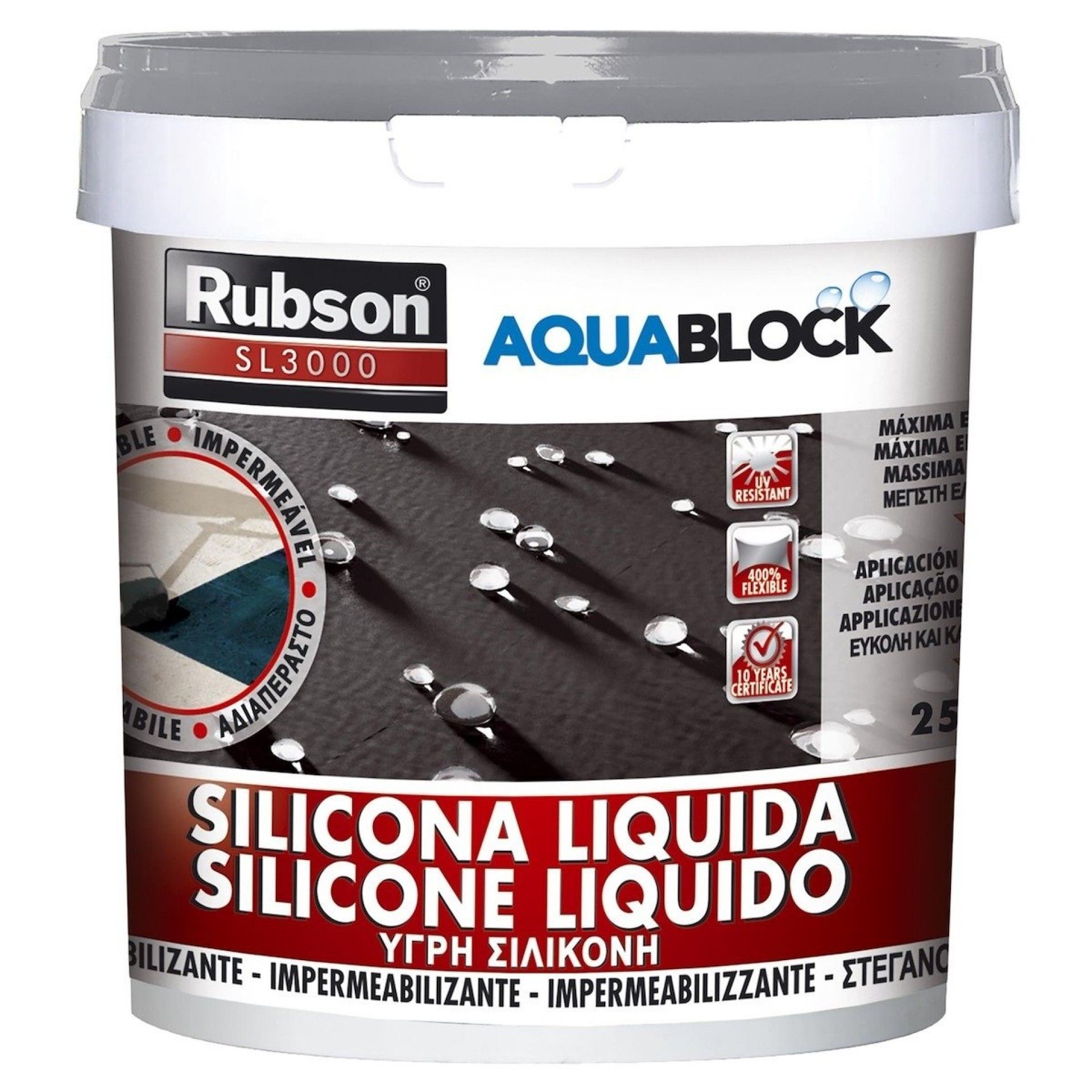 RUBSON SILICONE SL 3000 CINZA 1KG