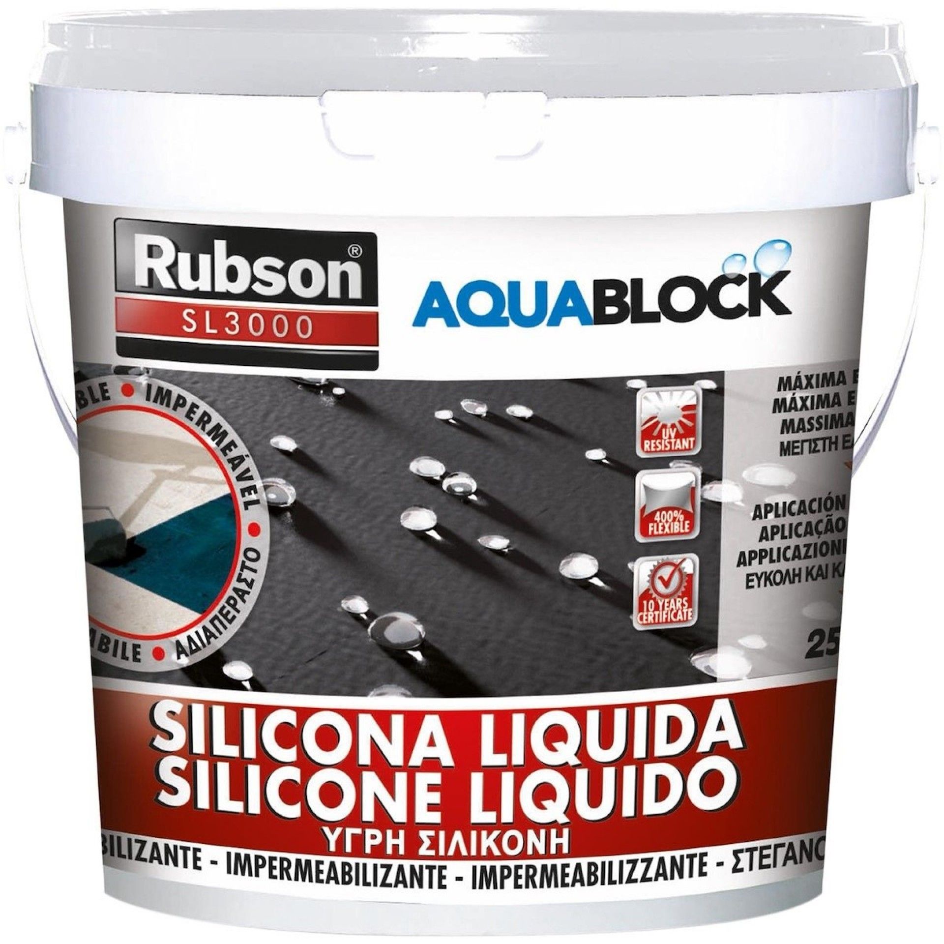 RUBSON SILICONE SL 3000 BRANCO 25KG