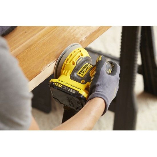 Lixadora rotorbital 20v s/bat SFMCW220B-XJ Stanley Lixadora rotorbital 20v s/bat SFMCW220B-XJ Stanley