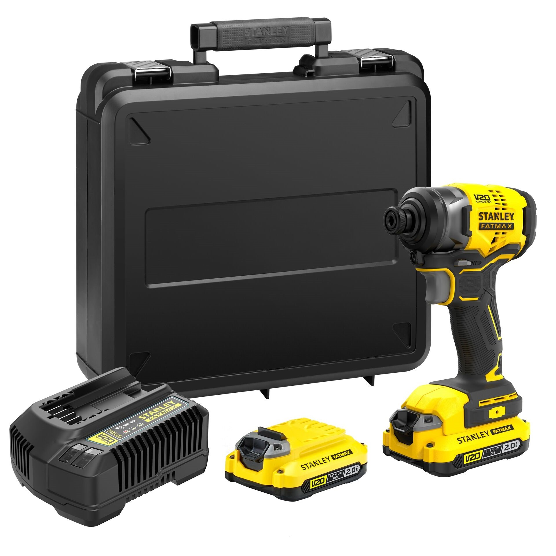 Aparafusadora de Impacto sem escova V20 18V 170Nm com 2 baterias Li-Ion 2Ah refª SFMCF810D2K-QW STAN