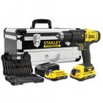 Aparafusadora SFMCD711D2F-QW 18v 2X2.0ah + 50 acessrios Stanley