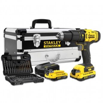 Aparafusadora SFMCD711D2F-QW 18v 2X2.0ah + 50 acessrios Stanley